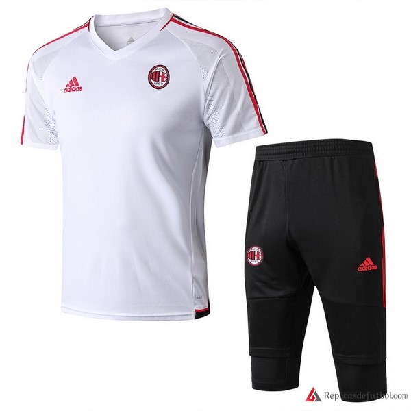 Camiseta Entrenamiento AC Milan Conjunto Completo 2017-2018 Blanco